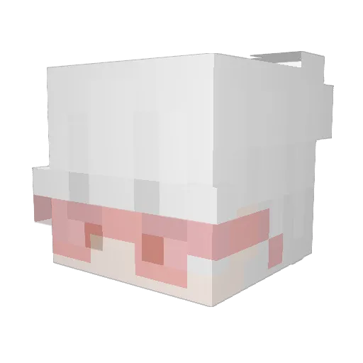 sebbed Minecraft avatar head, 3D render