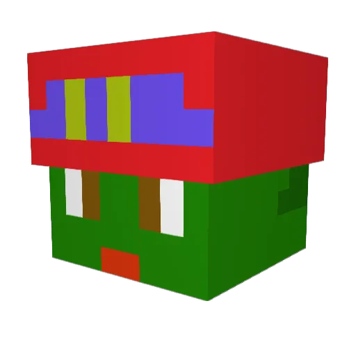 sebbewxd Minecraft avatar head, 3D render