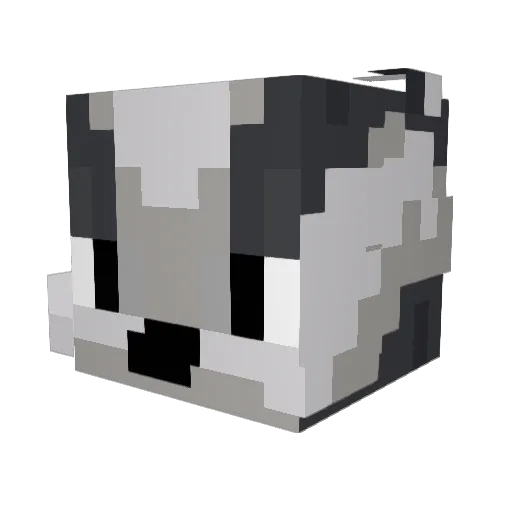sebbibebbi_ Minecraft avatar head, 3D render