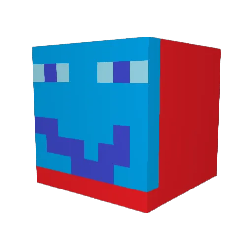 sebflash1208 Minecraft avatar head, 3D render