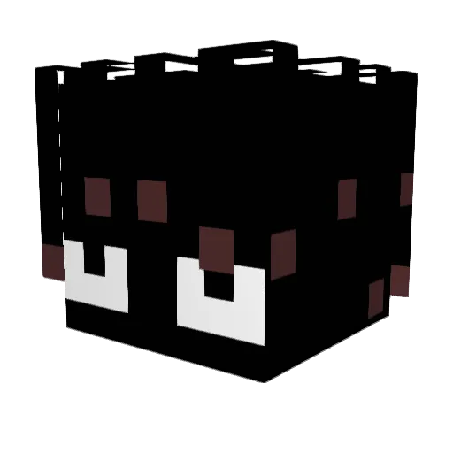 sebii_ii Minecraft avatar head, 3D render