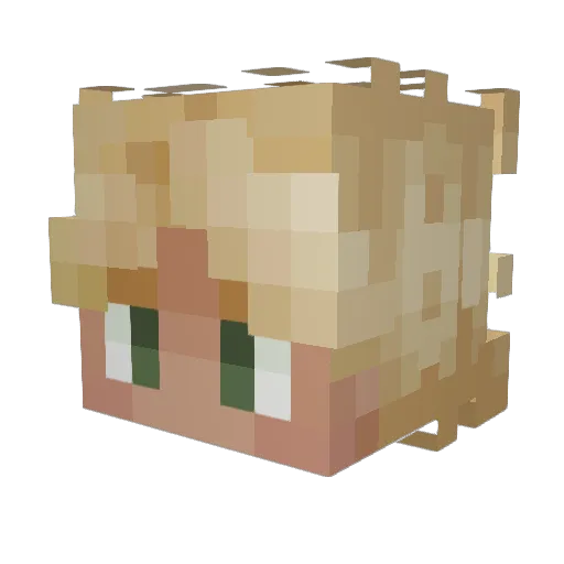 sebitas9 Minecraft avatar head, 3D render