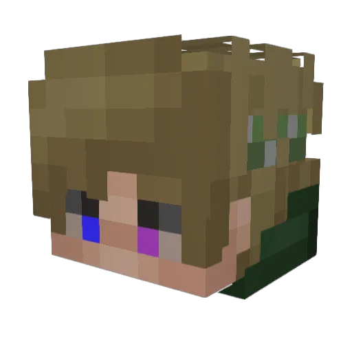 sebizc Minecraft avatar head, 3D render
