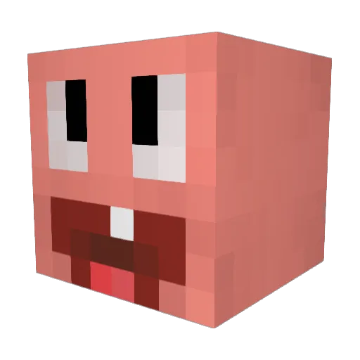 sebnxtdoor Minecraft avatar head, 3D render