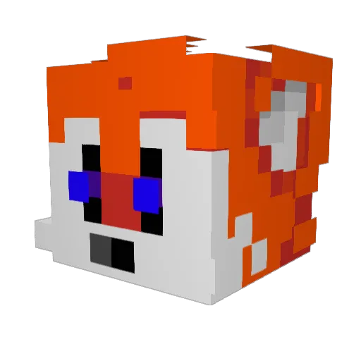 sebo507 Minecraft avatar head, 3D render