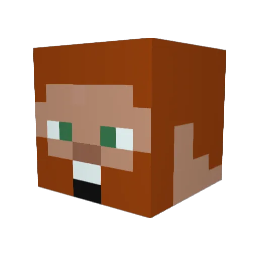 sebot47 Minecraft avatar head, 3D render