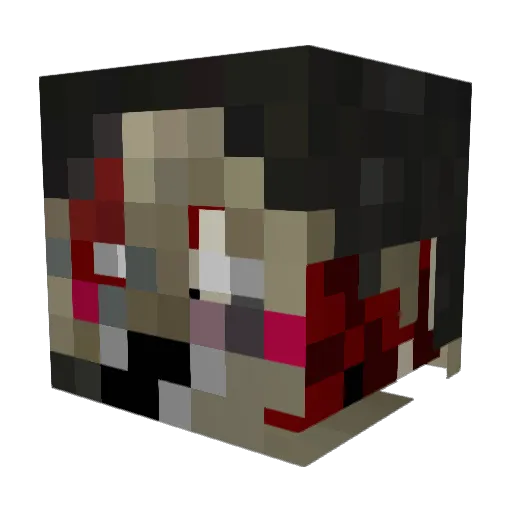 sebth57 Minecraft avatar head, 3D render