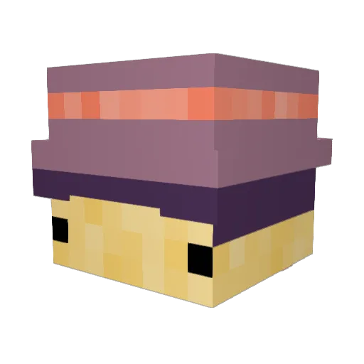 sebtheseth Minecraft avatar head, 3D render