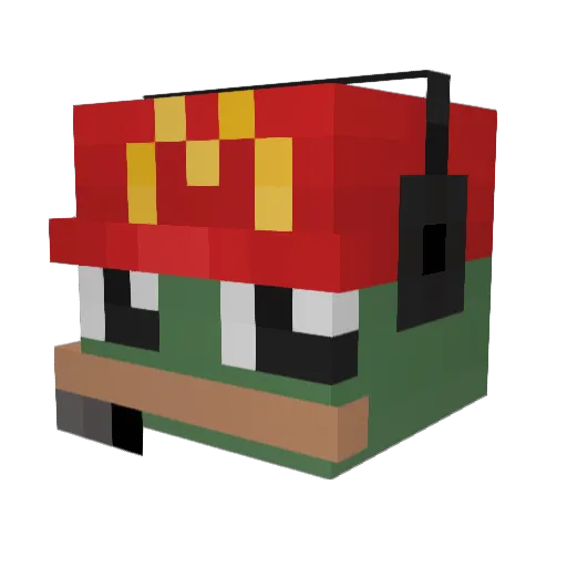 sebubebu111 Minecraft avatar head, 3D render