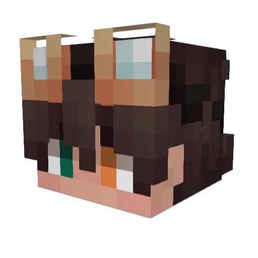 sebzero_ Minecraft avatar head, 3D render