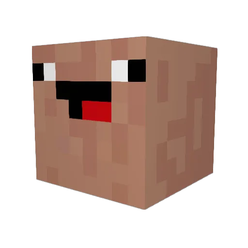 sebztur Minecraft avatar head, 3D render