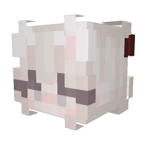 secesch Minecraft avatar head, 3D render