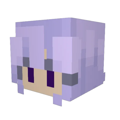 secksyshrimp Minecraft avatar head, 3D render