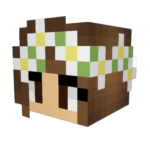 secloutier Minecraft avatar head, 3D render