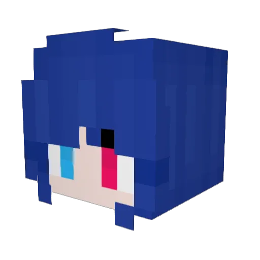 second2050 Minecraft avatar head, 3D render