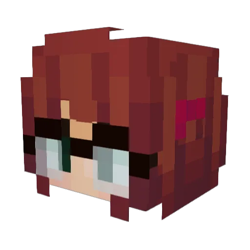 secondhand50 Minecraft avatar head, 3D render