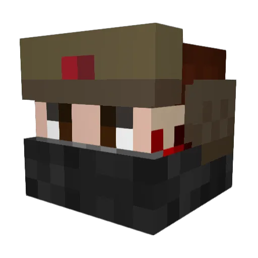 secondlion Minecraft avatar head, 3D render