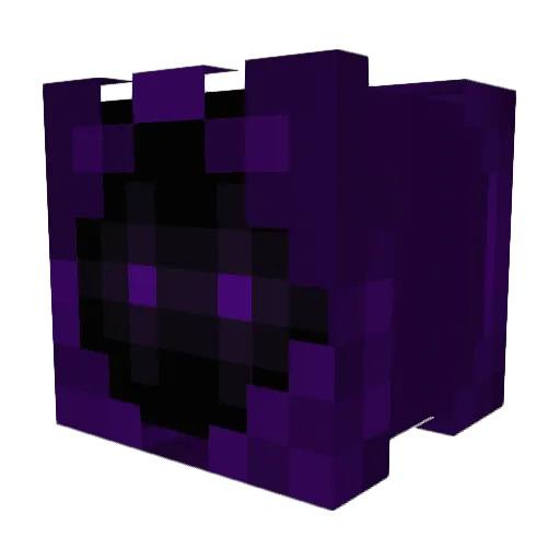secr1t Minecraft avatar head, 3D render