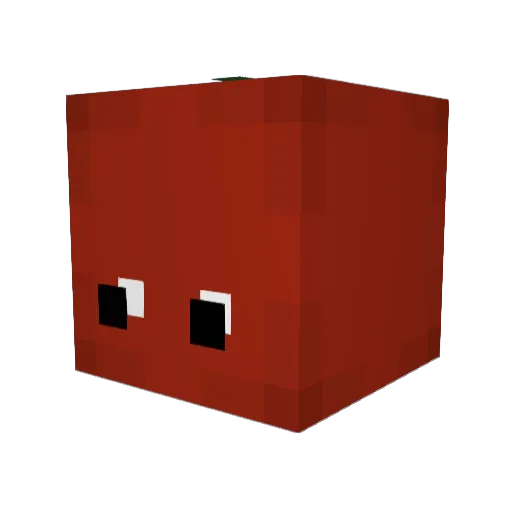 secretPW Minecraft avatar head, 3D render