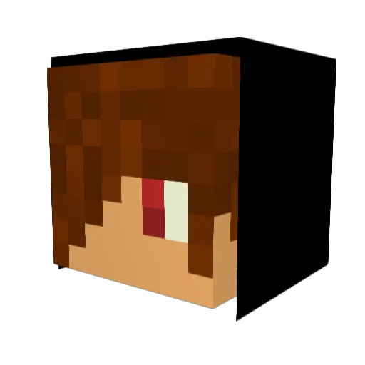secretfighter_SK Minecraft avatar head, 3D render