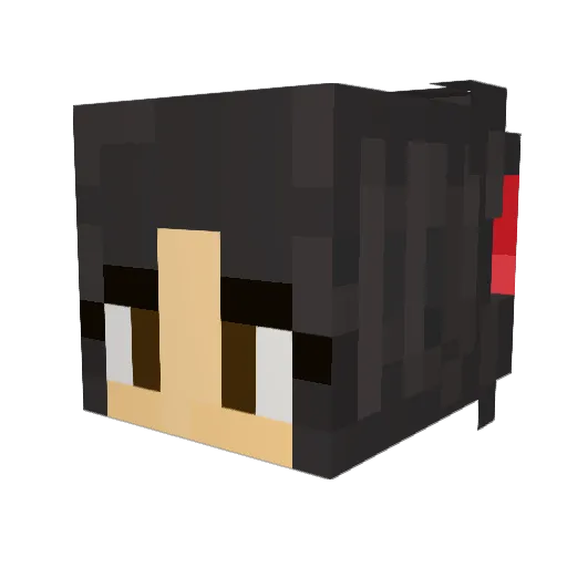 secretftroad Minecraft avatar head, 3D render