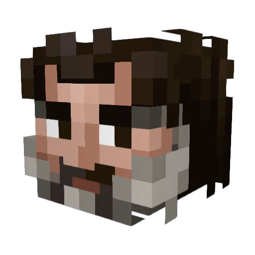sed71 Minecraft avatar head, 3D render