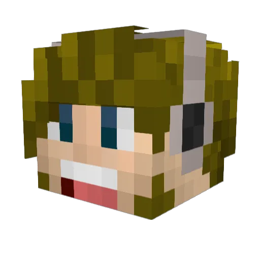 sedaJe Minecraft avatar head, 3D render