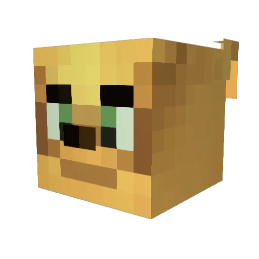 sedatedtrip Minecraft avatar head, 3D render
