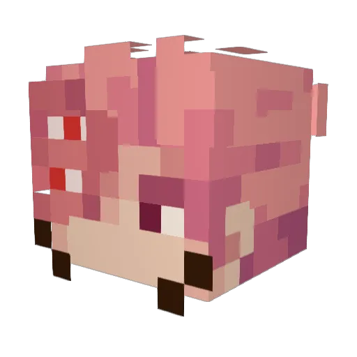 sedelo Minecraft avatar head, 3D render