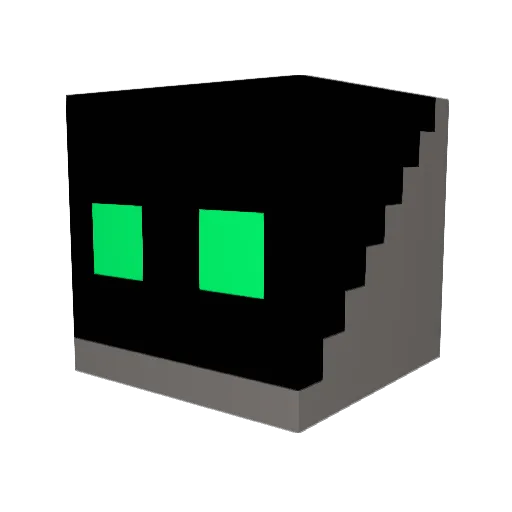 seedussl Minecraft avatar head, 3D render