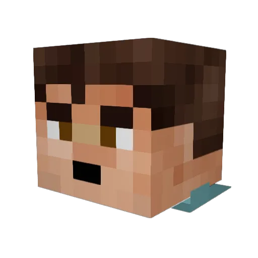 seejam Minecraft avatar head, 3D render