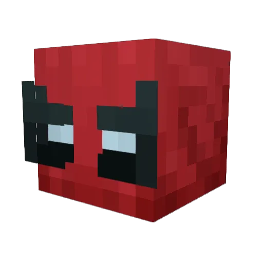 seejy Minecraft avatar head, 3D render