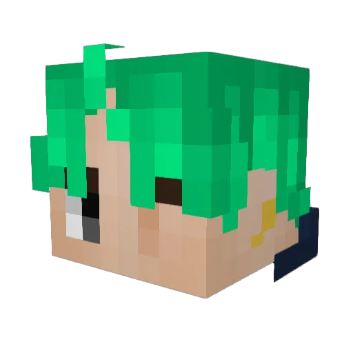 seele2 Minecraft avatar head, 3D render