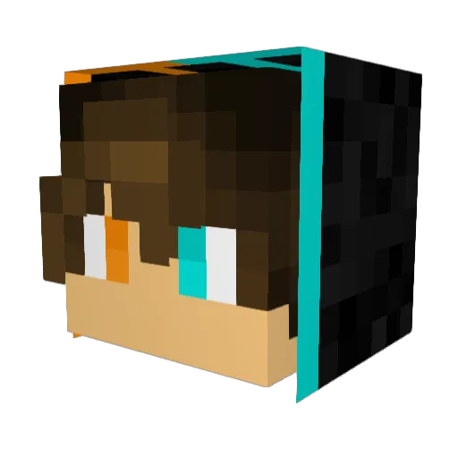 seemark Minecraft avatar head, 3D render