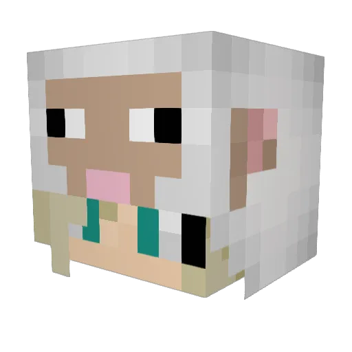 seena__ Minecraft avatar head, 3D render