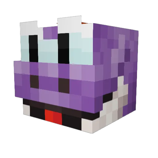 seepbeester Minecraft avatar head, 3D render