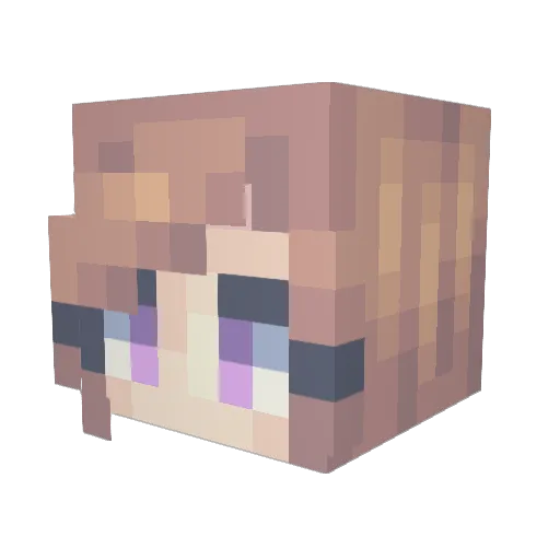 seera1 Minecraft avatar head, 3D render