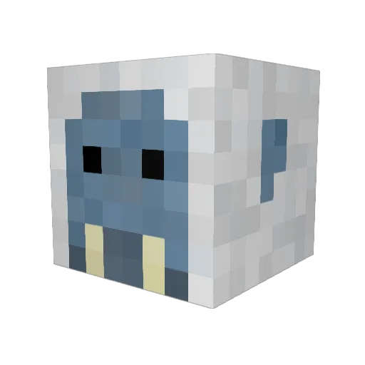 seethemojo Minecraft avatar head, 3D render