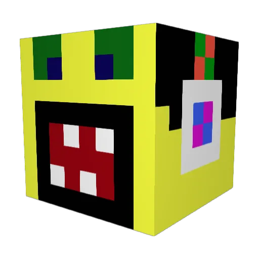 seethinkact Minecraft avatar head, 3D render