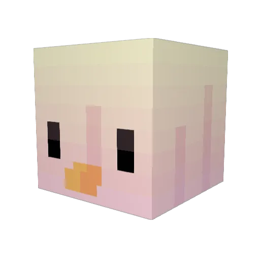 seeun0 Minecraft avatar head, 3D render