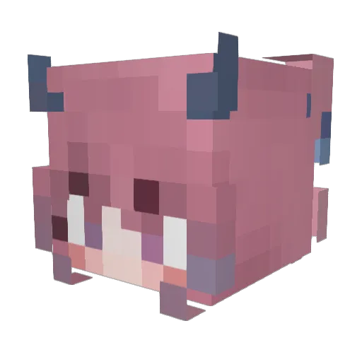 seexxxy Minecraft avatar head, 3D render
