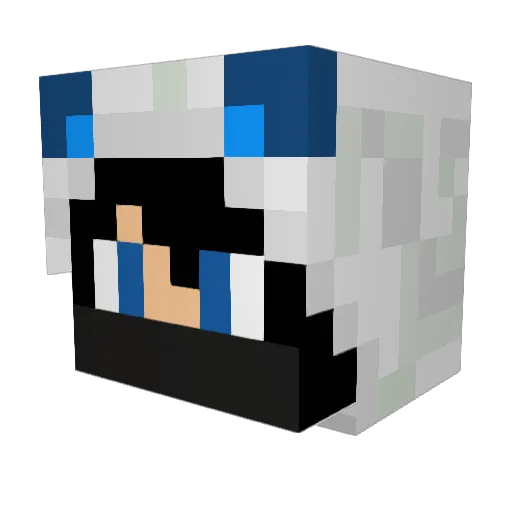 sef03 Minecraft avatar head, 3D render