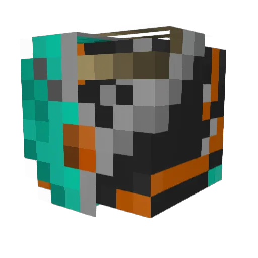 sefas Minecraft avatar head, 3D render