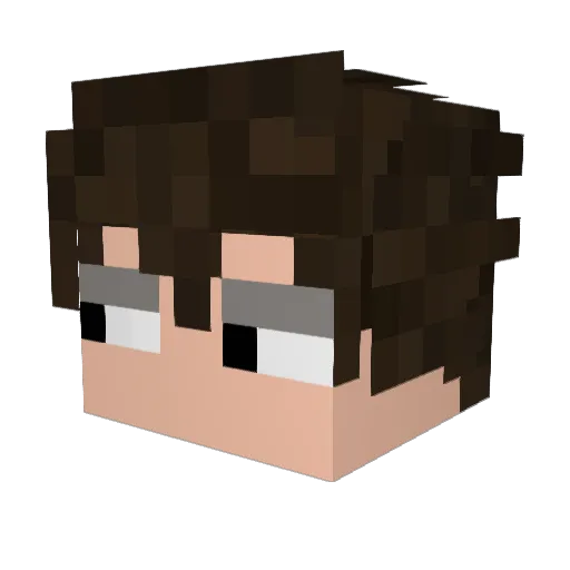 seff_mc Minecraft avatar head, 3D render