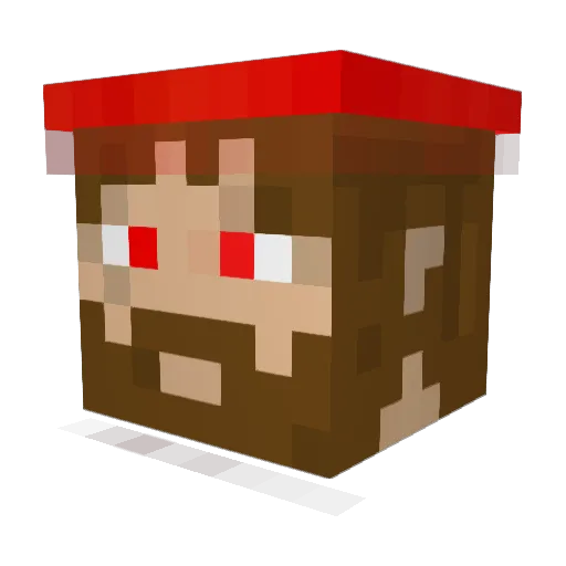 segafs Minecraft avatar head, 3D render