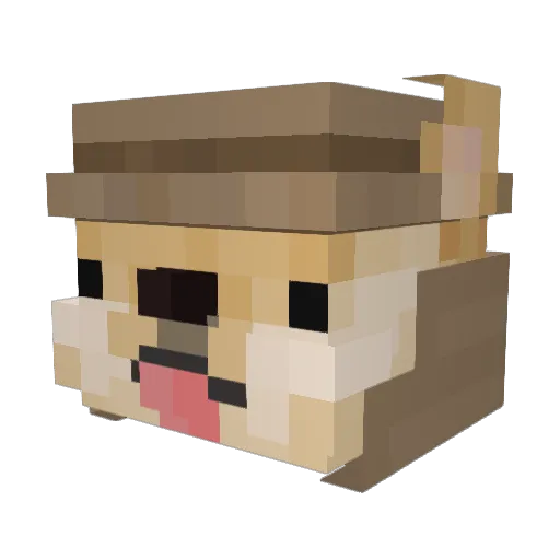 segdevv Minecraft avatar head, 3D render