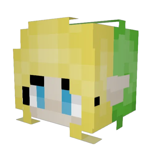 seggnegg Minecraft avatar head, 3D render