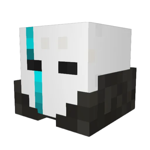 seghastian Minecraft avatar head, 3D render