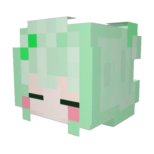 seha_01 Minecraft avatar head, 3D render