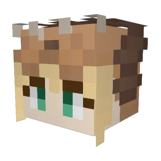 seibah_ Minecraft avatar head, 3D render